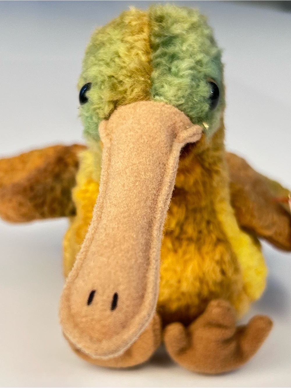 TY Beanie Baby Beak Platypus Plush 1998 Retired With Tags Stuffed Animal